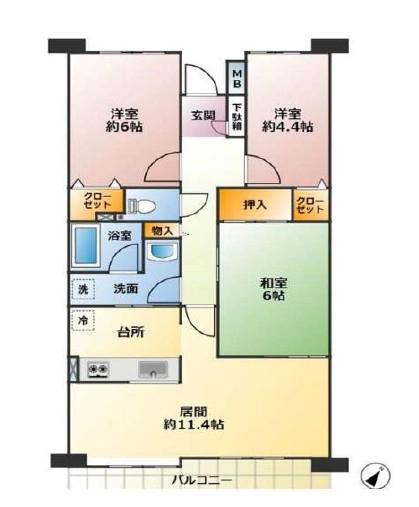 グリーンステージ杉戸高野台壱番館  3階/5階建 の外観画像