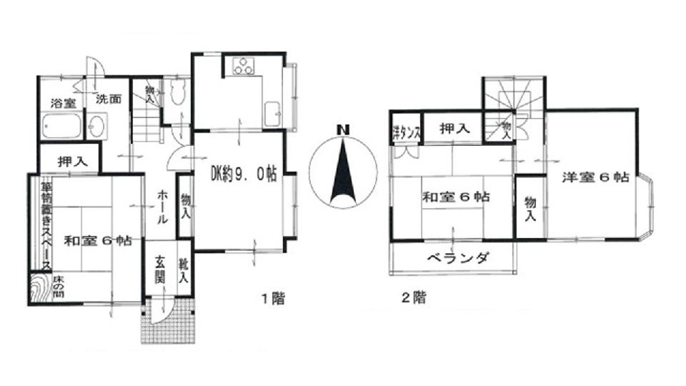 越谷市袋山 中古一戸建て の外観画像