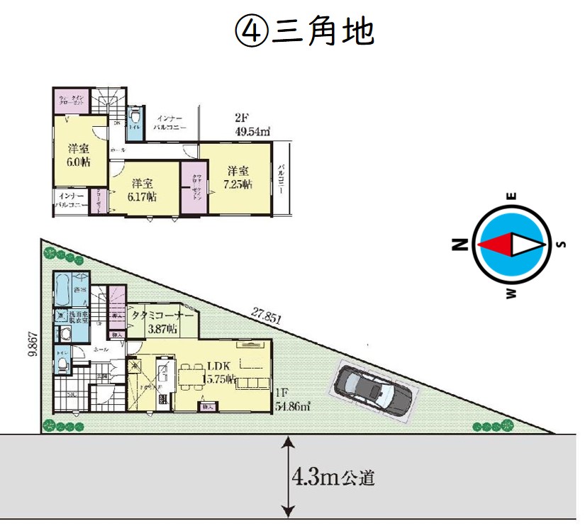 土地の形と間取りプラン！敷地面積が同じでも家の大きさは変わる？｜土地探しのコツ①｜コラム｜埼玉相互住宅 越谷市・草加市の不動産会社